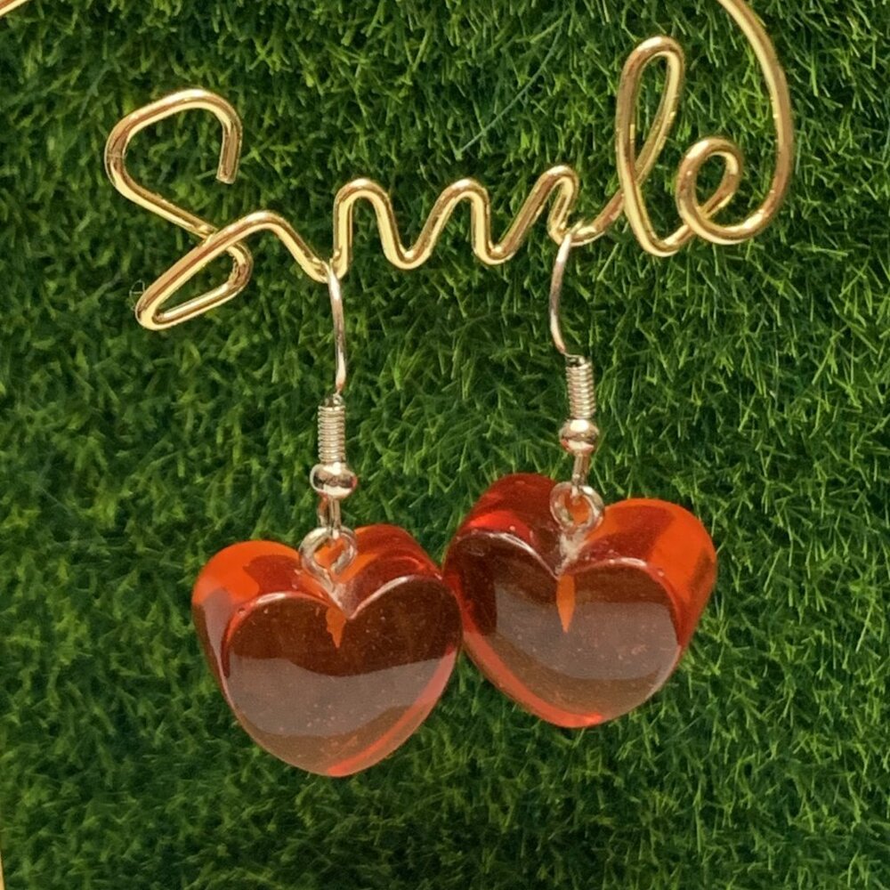 Heart Earring, Valentine's Day Earring, Gift Idea, Cute Earring, Lovely Earring